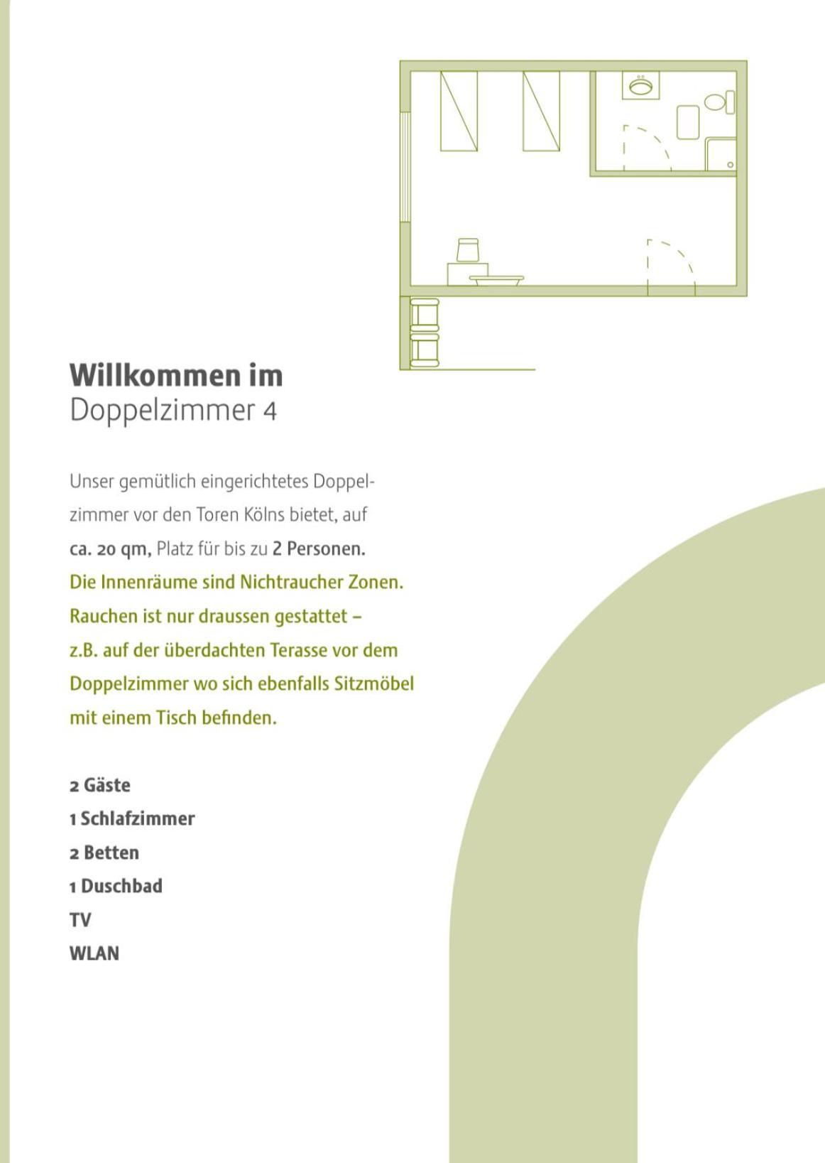 Doppelzimmer Mira 4 Pulheim Bagian luar foto